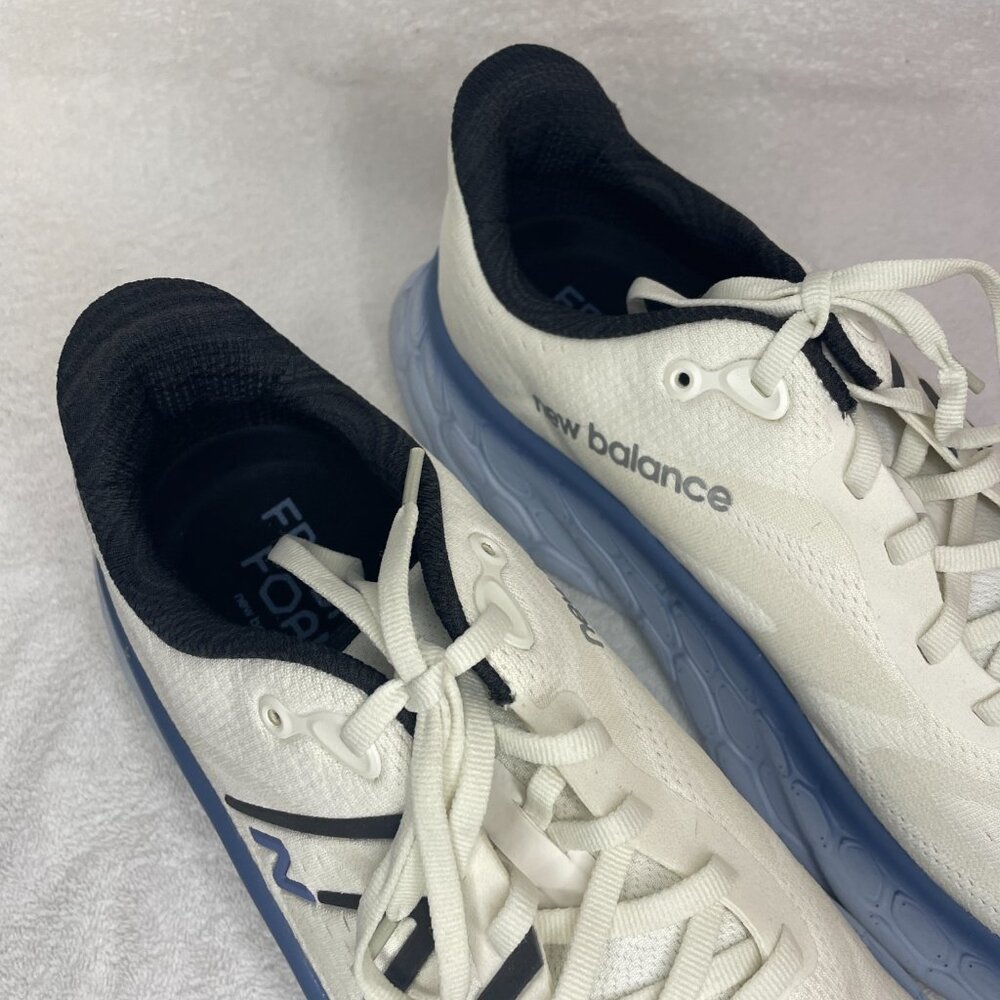 New Balance Fresh Foam x More v4 Sea Salt Ice Blue Men's Lace Up Sneakers - Picture 2 of 10